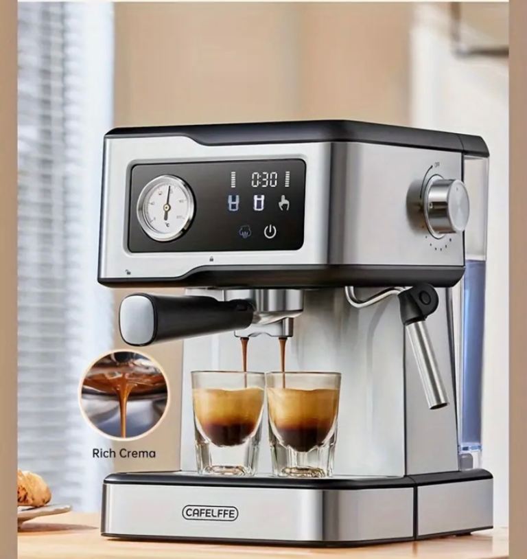 Brand new Italian Semi-Automatic Espresso Maker with Integrated Milk Frother