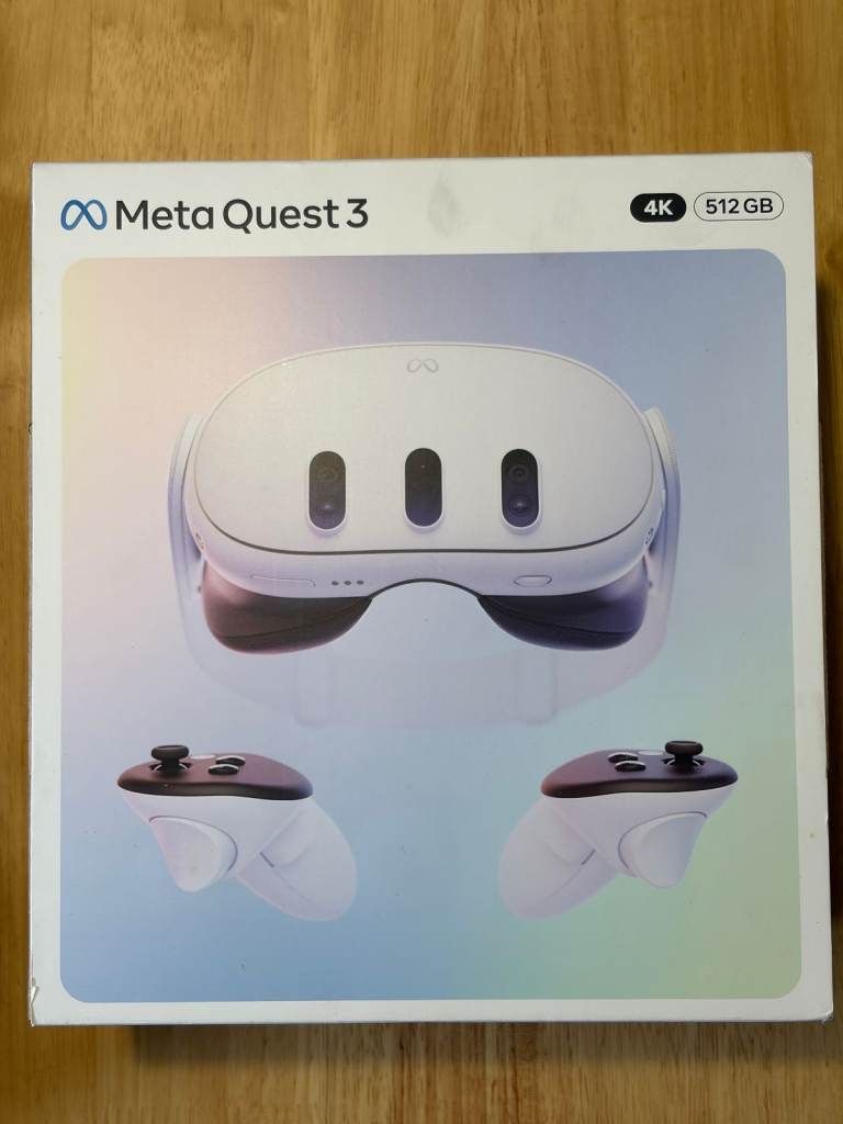 Meta Quest 3 512GB VR Headset + BOBOVR S3 Pro Strap, Dock & Batteries ...