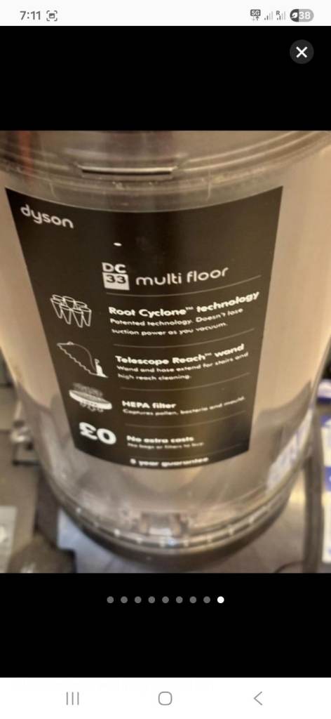 Dyson DC33 Upright Vacuum Cleaner 