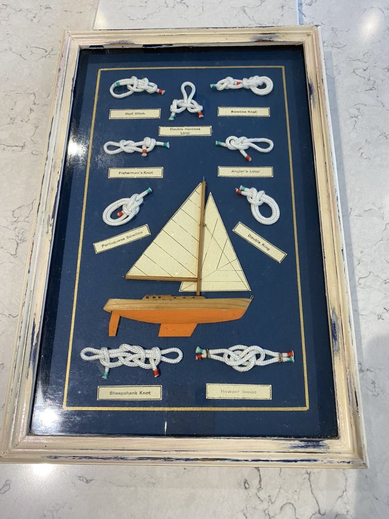 Nautical Knots Picture in Frame 