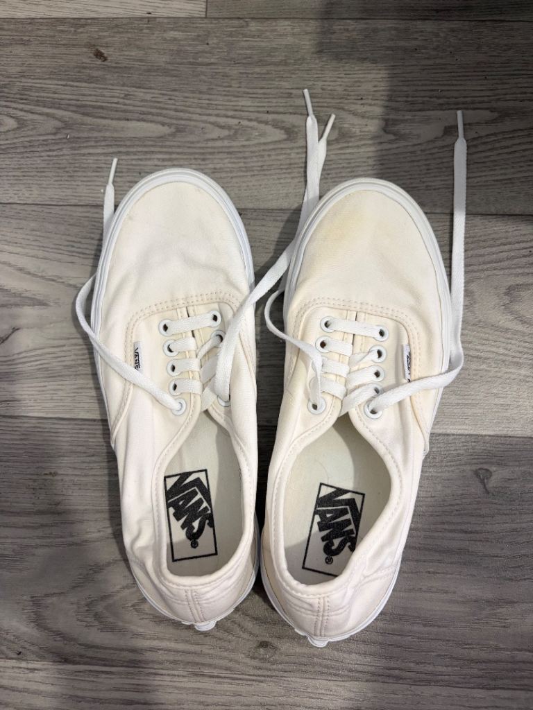 White vans size 6