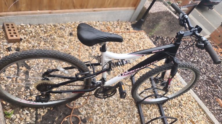 26 inch Apollo Firecracker Mountain Bike - Black/White, Good Condition