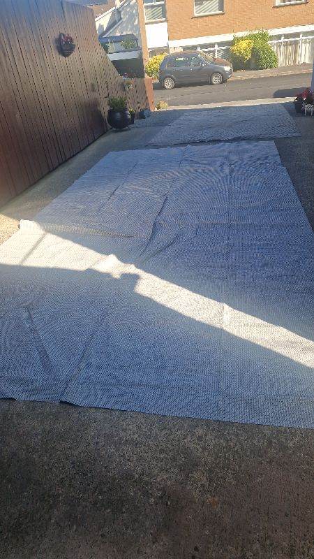 Camping awning floor matting x2