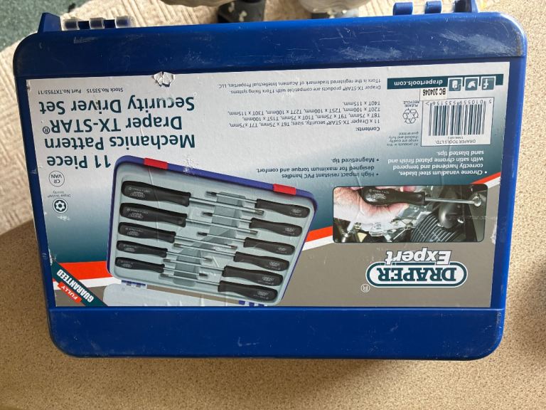 Draper TX-STAR 11 Piece Security Driver Set – As Good As New