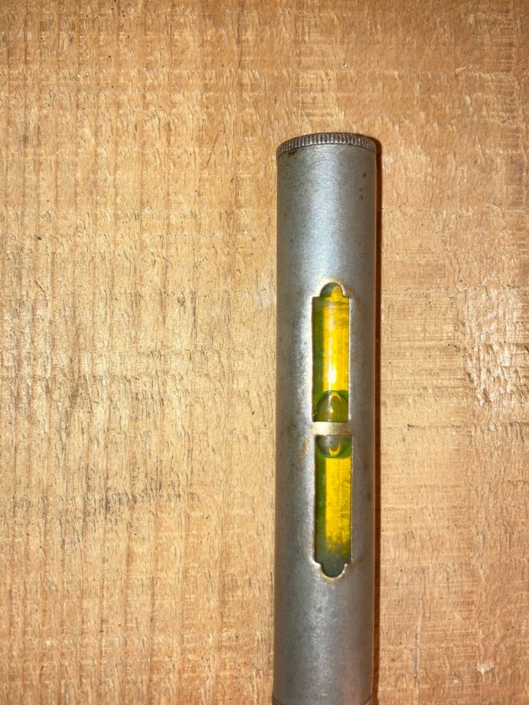 Vintage 4inch solid brass pocket level 