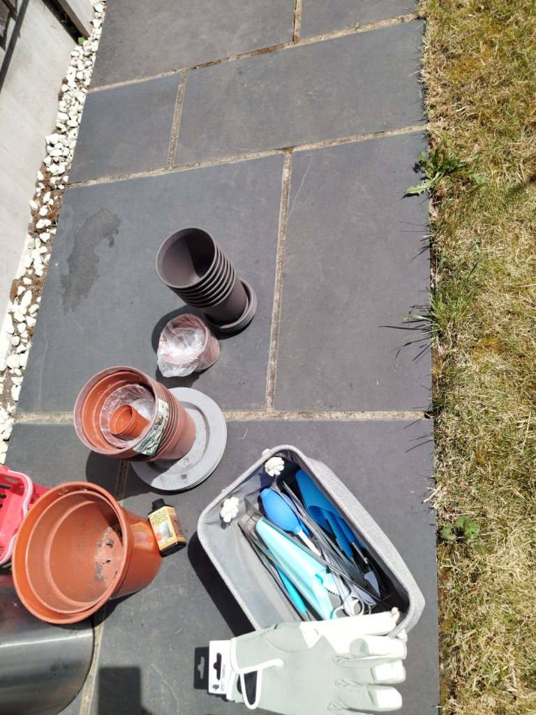 Gardening Bundle – Plant Pots, Tools Set, Gloves & Basket