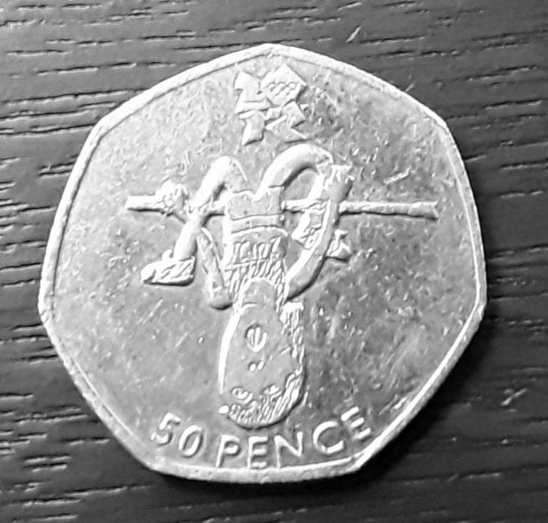 Rare and sought after 50p coins.