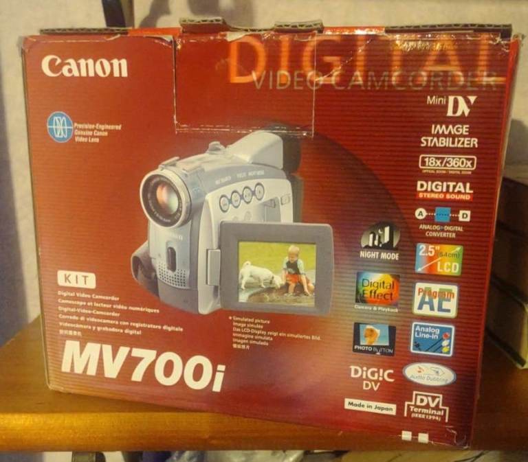 Old style camcorder. 