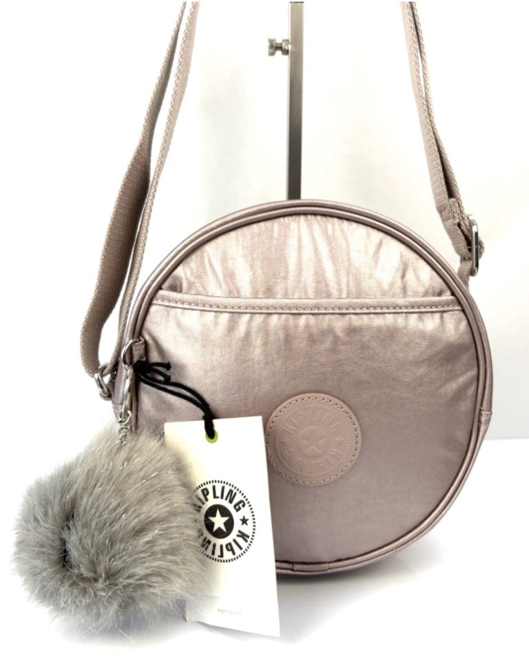 image for Kipling Avaros Crossbody/Shoulder Bag - Metallic Rose - New With Tags