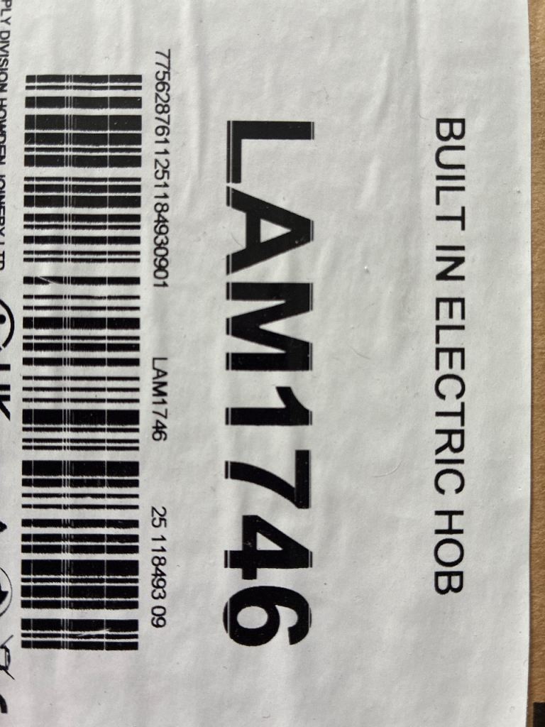 New Built-in Electric Hob LAM1746 – Unused in Box