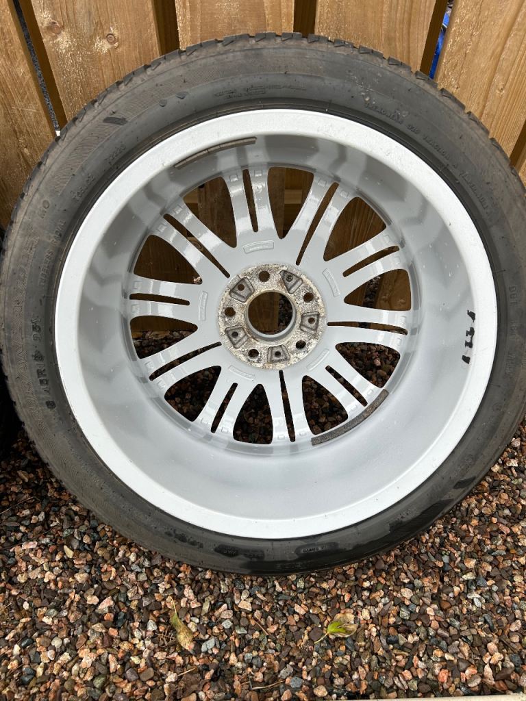 BMW E46 OEM M3 alloys wheels new Bridgestone tyres