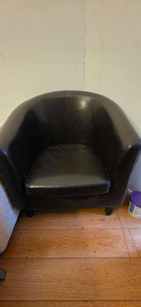 Free: Small leather arm chair 