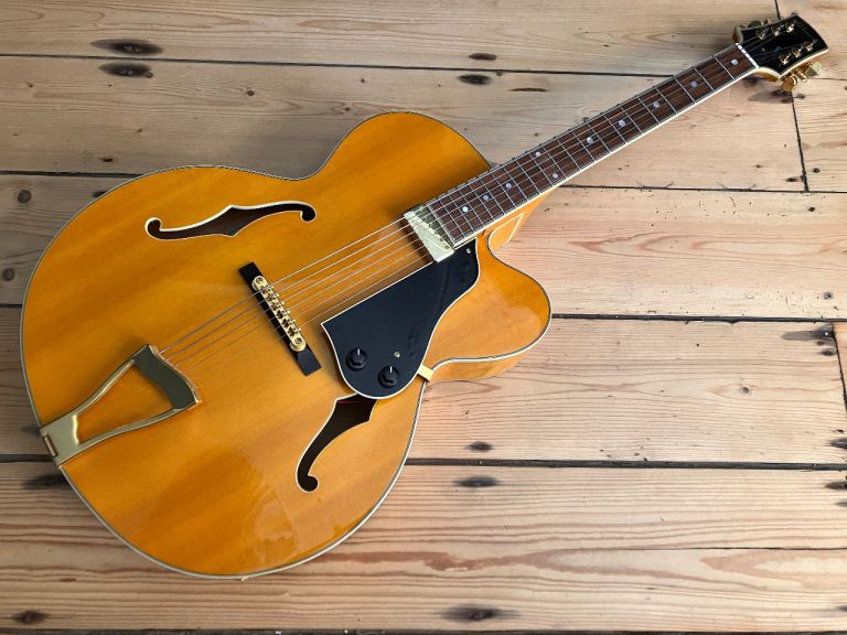 Stunning Adam Black Electro Archtop Jazz Guitar Samick Korea 2006