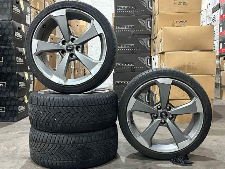 19" GENUINE AUDI ROTOR A4 Alloy Wheels & Tyres