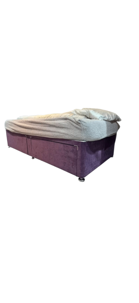 Stylish Single Bed 2 Drawers & Memory Foam Mattress Free Delivery 