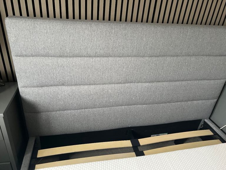 image for King size Bed frame with USB ports in side of head board 