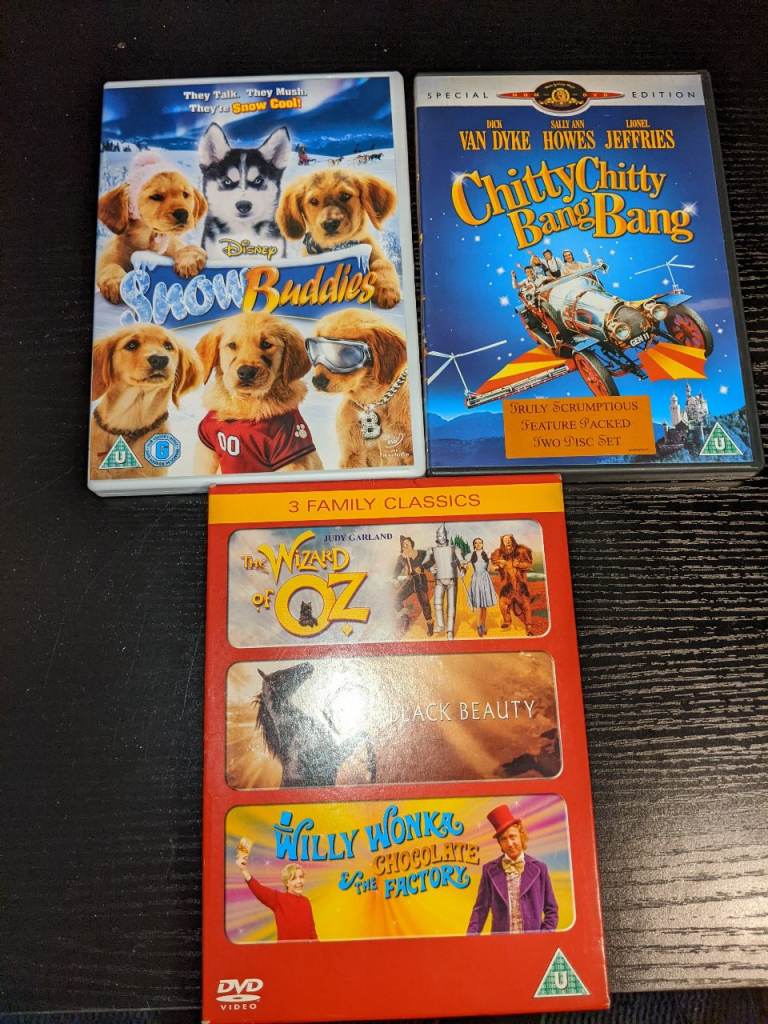 Selection of 7 kids DVDs 