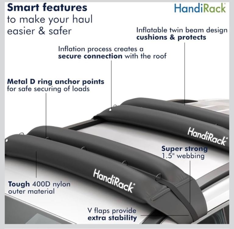 Handirack roof rack pair of inflatable racks