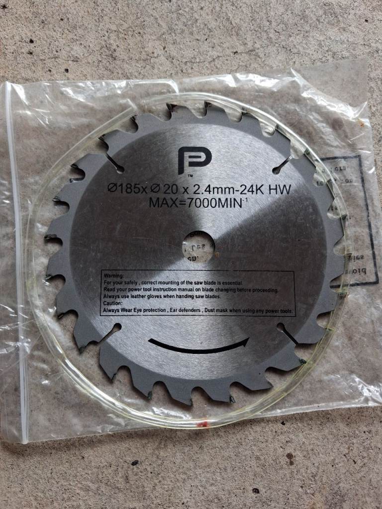 New Circular Saw Blade Ø185mm – 24T HW