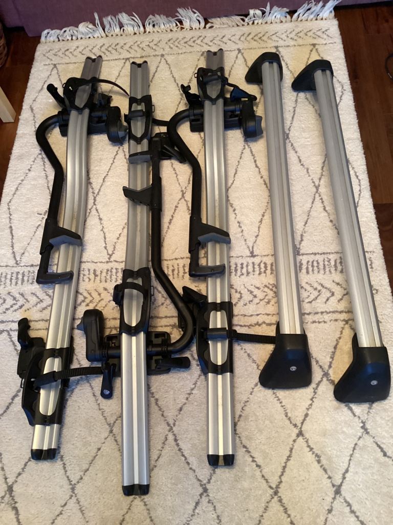 BMW roof rack and cycle touring carrier 