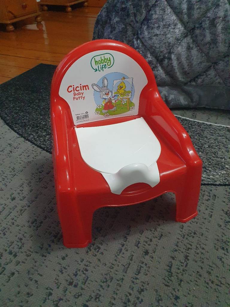 Hobby Life Cicism Baby Potty – Red & White, Good Condition