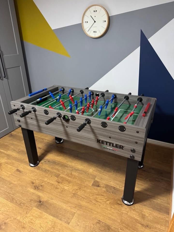 Kettler Professional Foosball Table with Tempered Glass Playfield