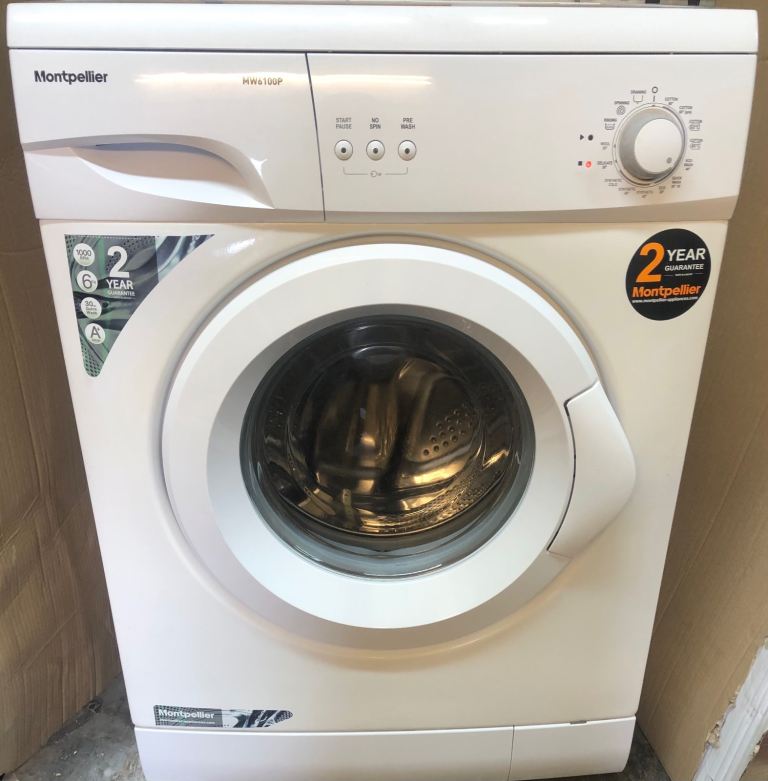 Montpellier 6kg,1000 spin washing machine. Model MW6100P in lovely condition 
