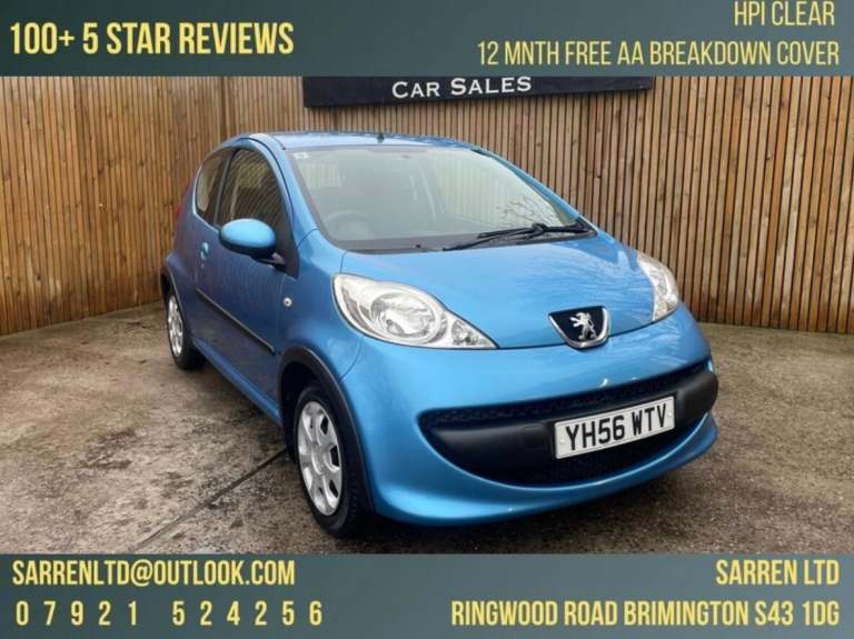 2006 Peugeot 107 1.0 12V Urban Euro 4 3dr HATCHBACK Petrol Manual