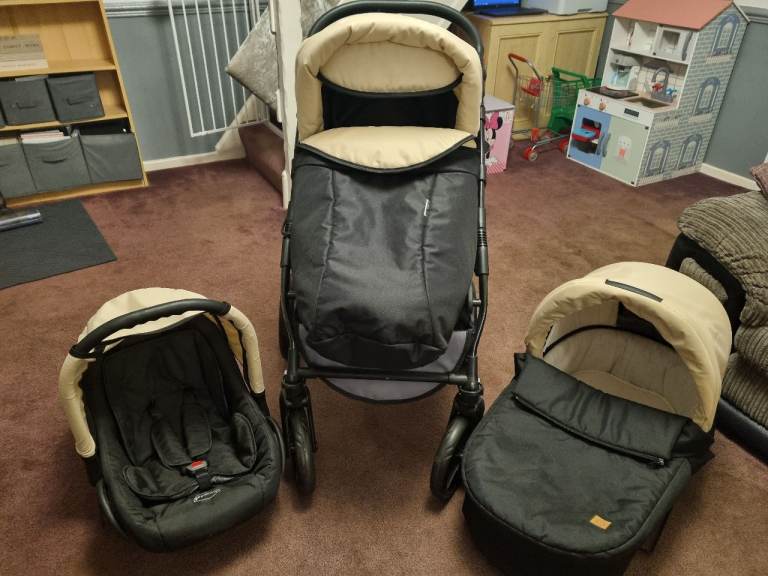 3 in 1 travel system pram pushchair infant carrier