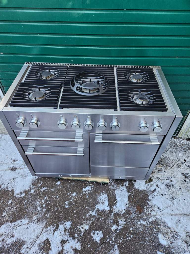 Mercury 1200 Stainless Steel Range Cooker - Gas Hob and Twin Oven