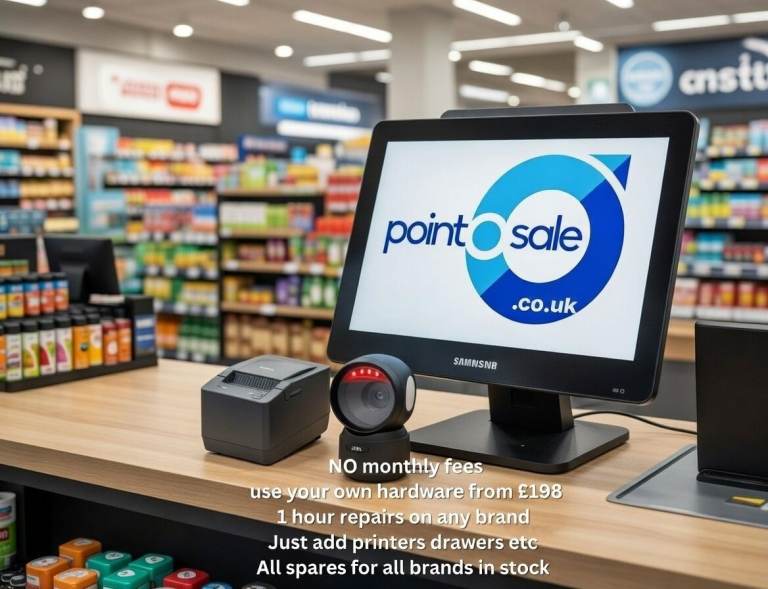 no monthly or annual fees till epos register pizza chip fish chicken newsagents supermarket shop