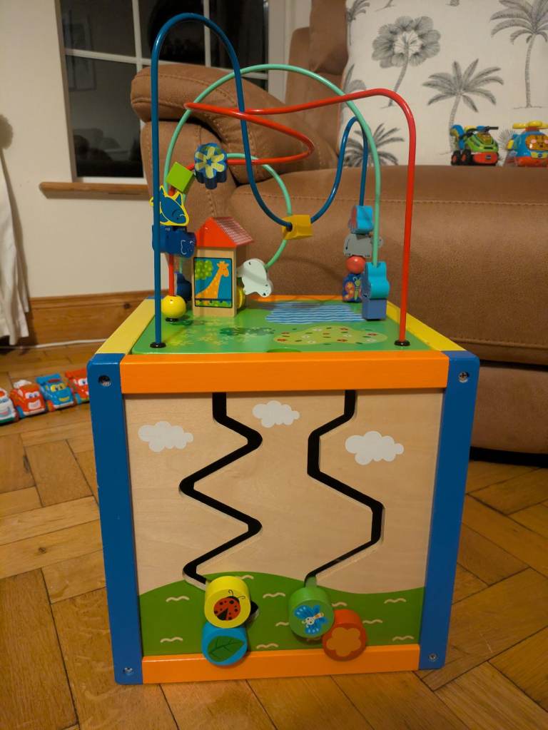 Wooden Activity Cube