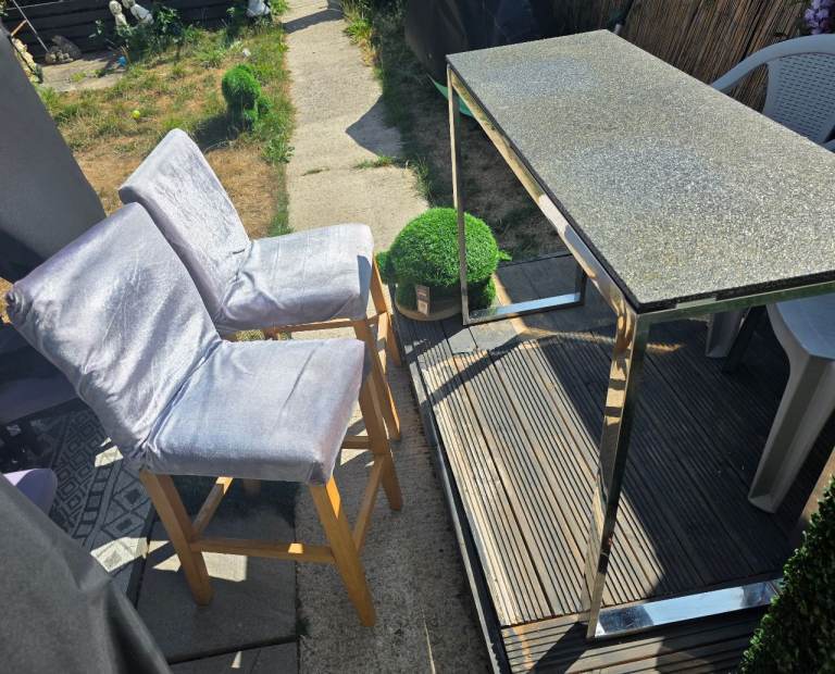 Granite? Breakfast bar table drinks island garden dining bar stools