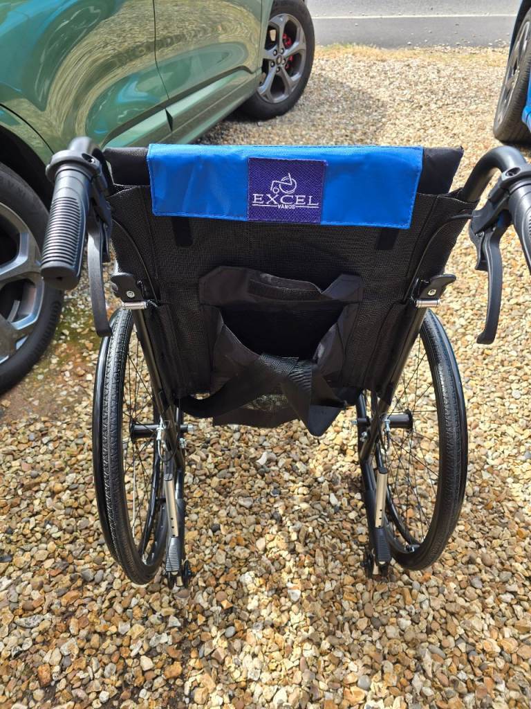 Excel G-Logic Wheelchair - Black & Blue, Good Condition