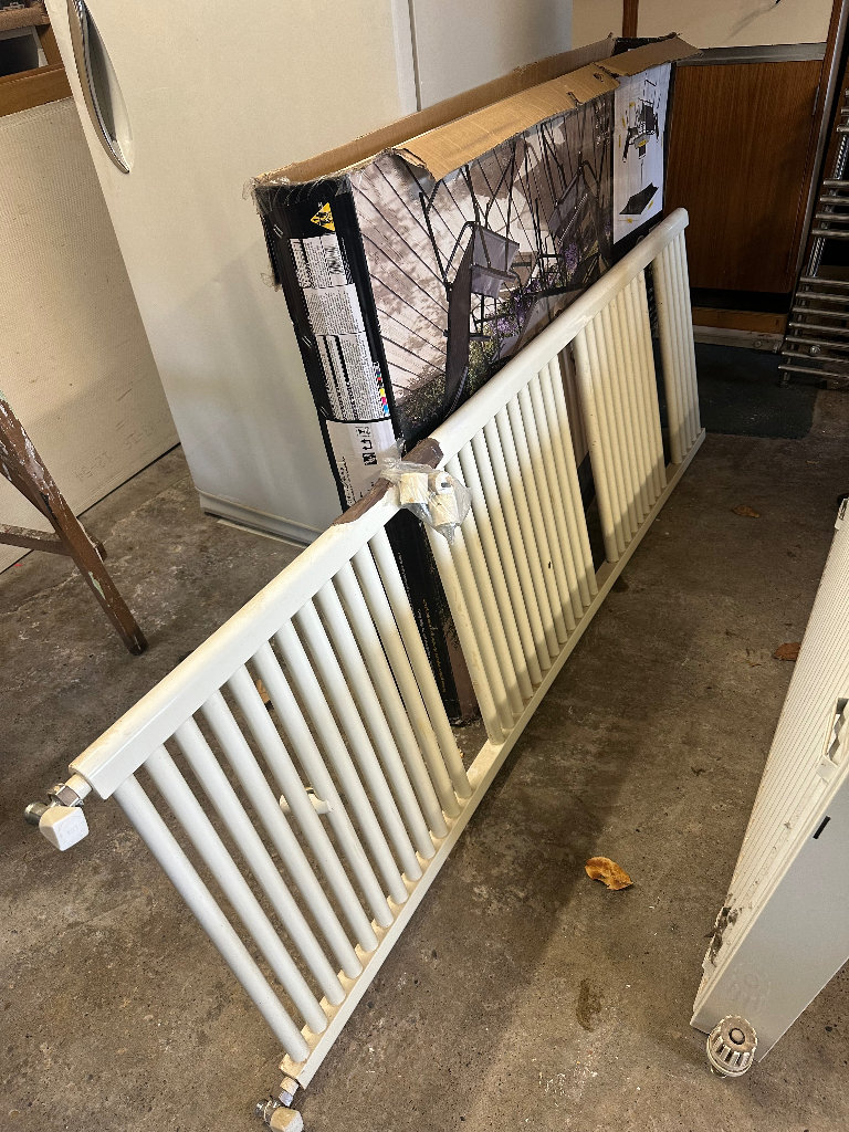 White towel radiator 