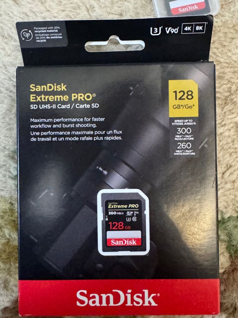 SanDisk Extreme PRO memory card 128 GB SDXC UHS-Il Class 10
