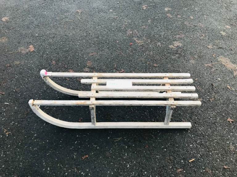 VINTAGE DAVOS 1000 WINTERSPORT WOOD SLEDGE