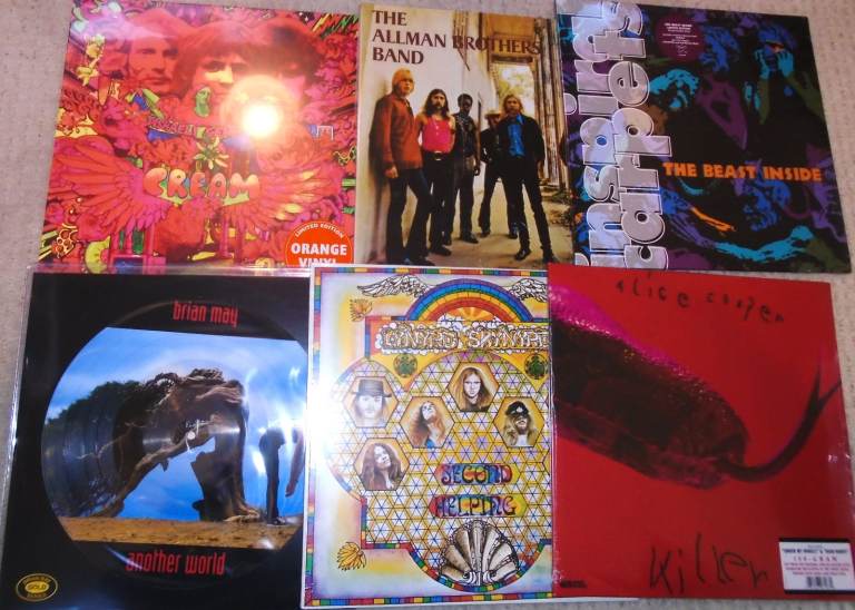 VINYL ALBUMS: MODERN REPRESSES: MOSTLY NEW ROCK/ INDIE POP. PRICES VARY