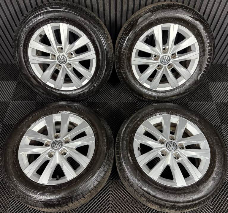 16'' GENUINE VW TRANSPORTER T6 T6.1 T5 CARAVELLE CLAYTON ALLOY WHEELS TYRES ALLOYS