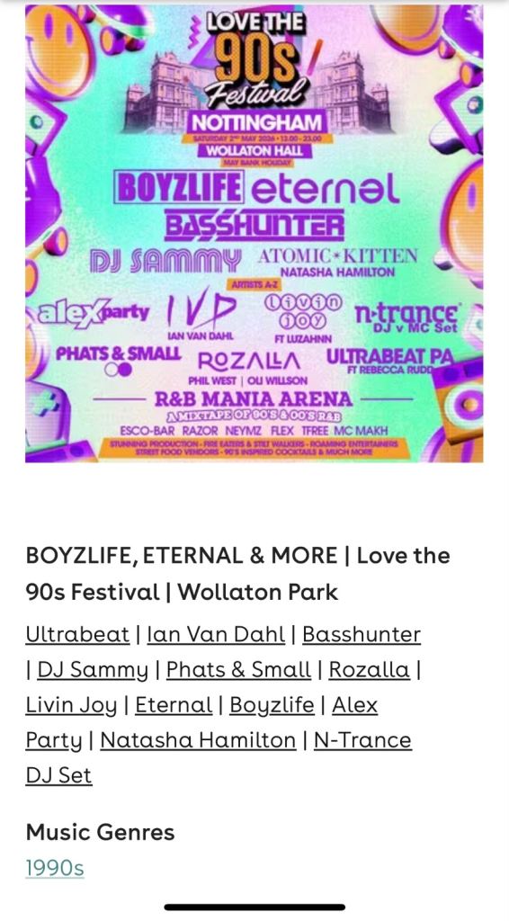 90’s fest Vs rnb Mania 