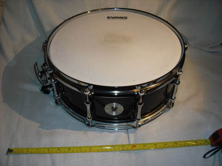 Mapex Armory Sabre 14" snare drum walnut maple laminate black tube lug armoury chrome 10 lug 