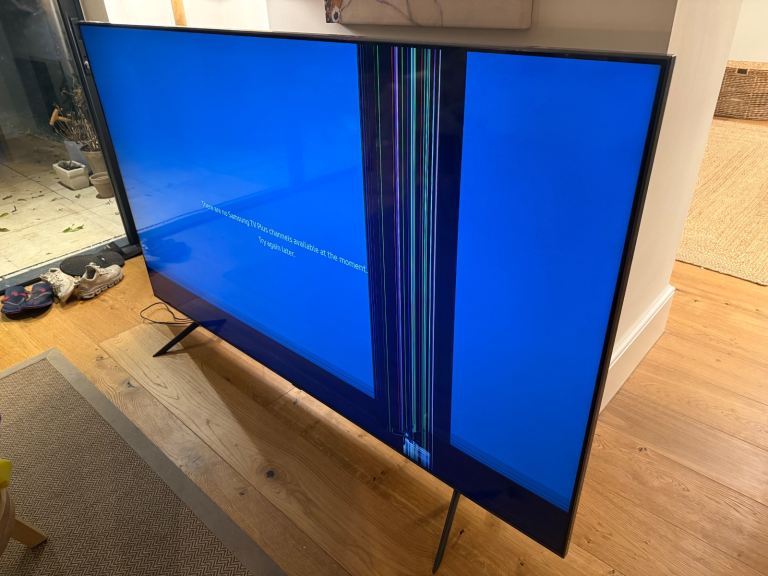 Free 85” Samsung TV - damaged screen - free but must go today! Best offer wins!
