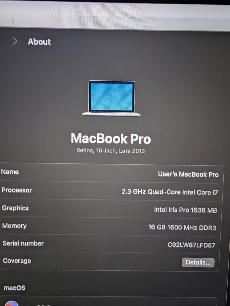MacBook pro retina 