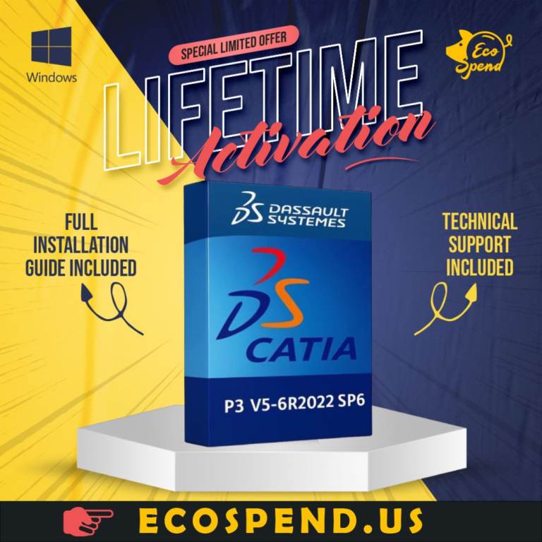 Dassault Systemes CATIA P3 V5-6R2022 SP6 Lifetime Activation