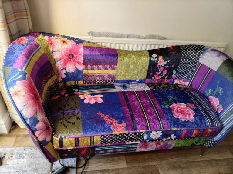 Colourful Patchwork Sofa - As Good As New