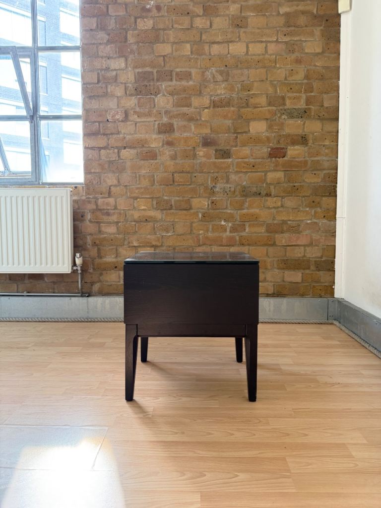 Dark wooden side table - 2 available 