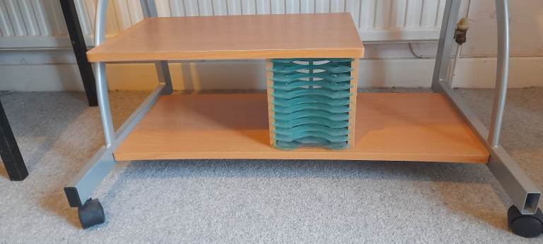 image for Computer Table 3 tier shelves with CD rack