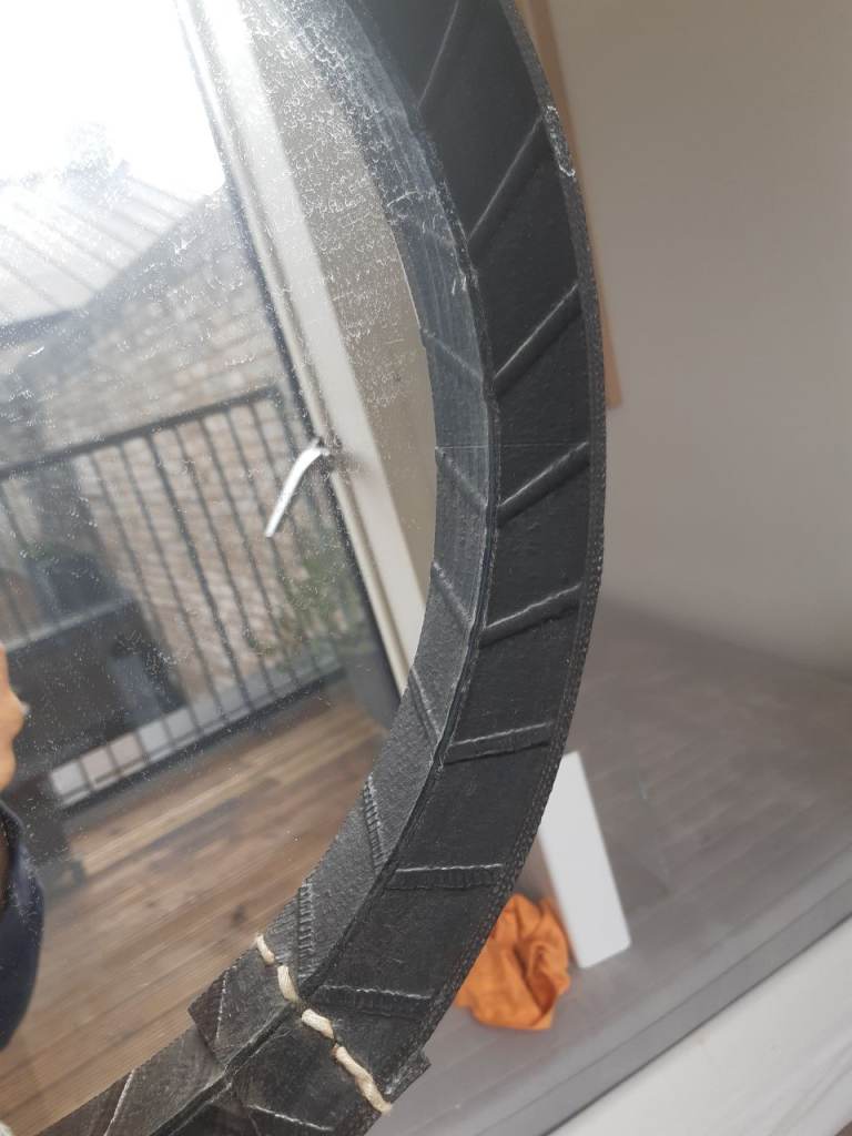 A funky round mirror