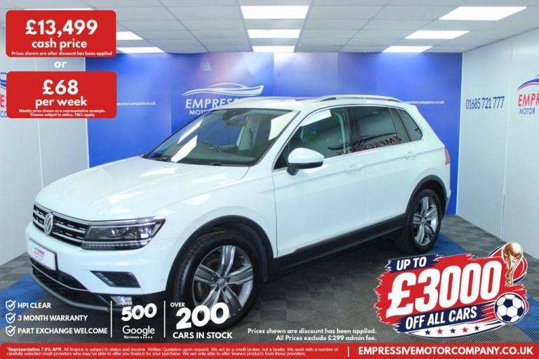 2018 18 VOLKSWAGEN TIGUAN 2.0 TDI SEL SUV 5DR DIESEL MANUAL EURO 6 (S/S) (150 PS