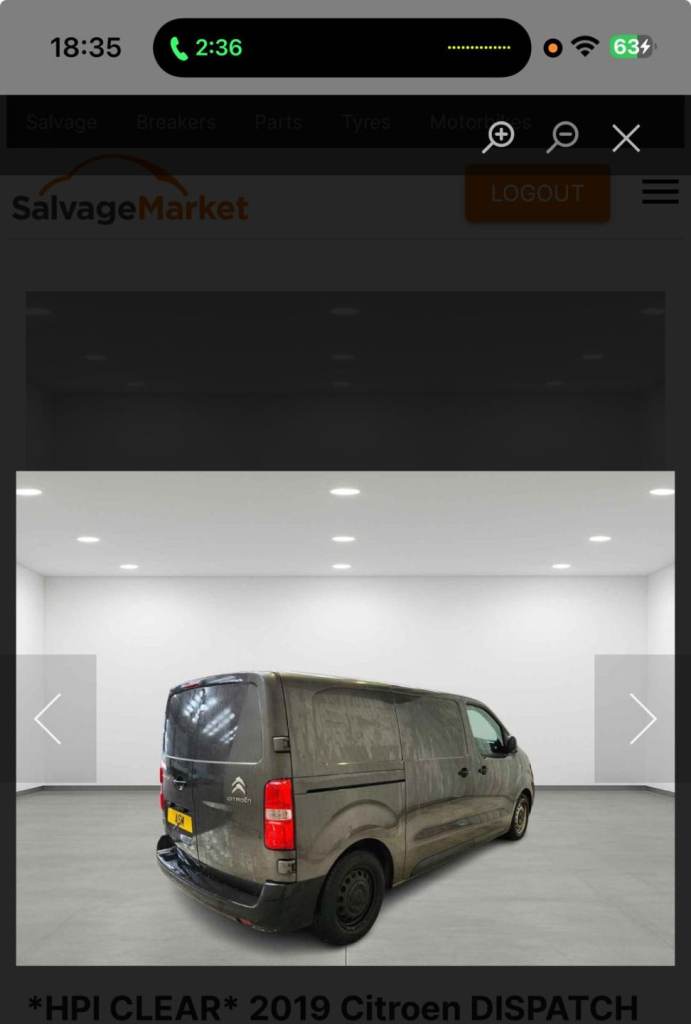 Citroen, DISPATCH, Panel Van, 2019, Manual, 1560 (cc)